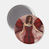 Januari Birthstone Fairy Magnet Magneet (Voorkant / Achterkant)