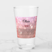 Januari Birthstone Garnet Glas (Voorkant)