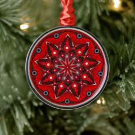 Januari Birthstone Garnet Mandala Ornament