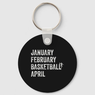 Januari Februari Basketbal April Fun Basketbal T Sleutelhanger