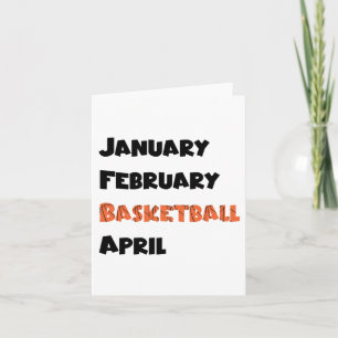 Januari Februari Basketball April Kaart