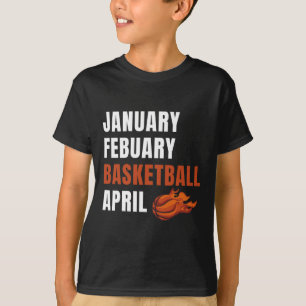 Januari Februari Bysketbyll April College Pret Bys T-shirt