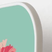 Januari Geboorte Bloem Aangepaste Naam Pickleball Paddle (Links Detail)