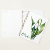 Januari geboorte bloem geschenk Witte sneeuwklokbl Planner (Display)