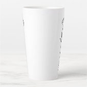 Januari Geboorte Maand Bloemanjer Latte Mok (Voorkant)