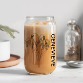 Januari Geboortebloem Sneeuwklokje met Aangepaste Blikvorm Glas