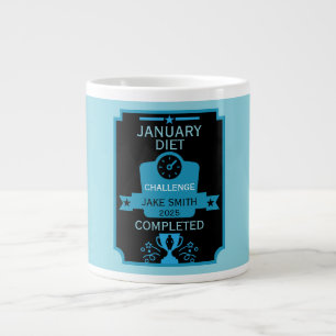 Januari gewichtsverlies gefeliciteerd extra grote beker