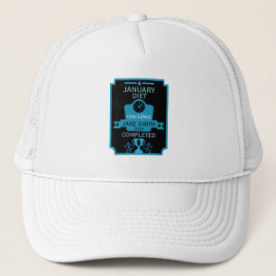 Januari gewichtsverlies gefeliciteerd trucker pet