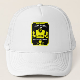 Januari gewichtsverlies gefeliciteerd trucker pet
