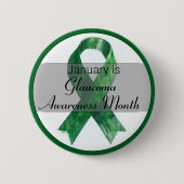 Januari Glaucoma Awareness Month Ronde Button 5,7 Cm (Voorkant)