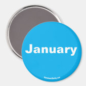 Januari magneet (Voorkant / Achterkant)