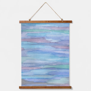 Januari Morning Blue Abstract Hangend Wandkleed