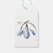 Januari Sneeuwdruppel Bloom - Gepersonaliseerd cad Cadeaulabel (Voorkant)