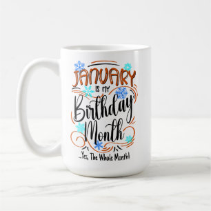 Januari Verjaardag Maand, Hele Maand, Hete Drink Koffiemok