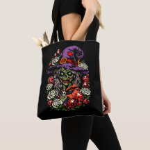 Januari Zombie Heks met Edelstenen en Bloemen
