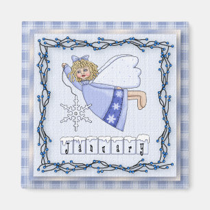 January Angel / Fairy Month Magnet Magneet