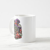 January Zombie Witch with Gems and Flowers Koffiemok (Voorkant links)