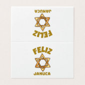 Januca, Feliz Januca, Menorah, Masada (Outside Unfolded)