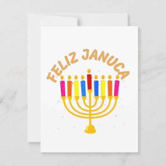 Januca, Feliz Januca, Menorah, Masada, Janucia (Voorkant)