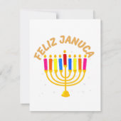 Januca, Feliz Januca, Menorah, Masada, Janucia (Achterkant)