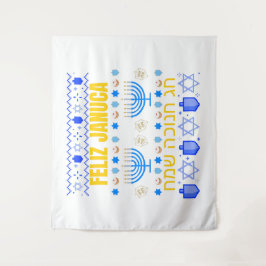 Januca Januka Janucia Janukia menorah Sameaj Wandkleed