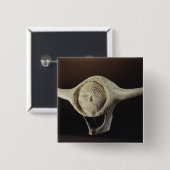 Janus Head, van Cape Dorset Vierkante Button 5,1 Cm (Voorkant /achterkant)