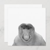 Janusz Meme, Proboscis Monkey, Polak, Pole Janus Bedankkaart (Voorkant / Achterkant)