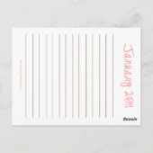 Janvier 2011 Carte postale Calendrier de gâteaux (Dos)