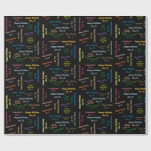 Janvier, 21 Anniversaire Papier cadeau (Plat)