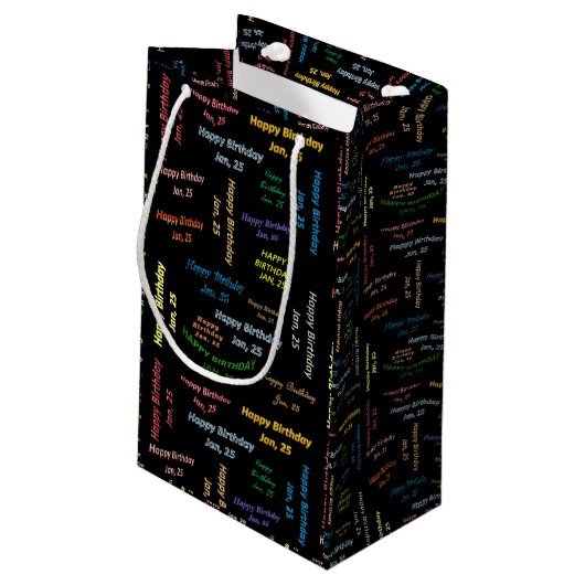 Janvier, 25 Anniversaire Cadeau Sac (Dos Angle)