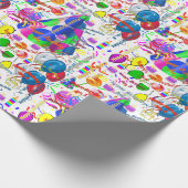 Janvier, 8 Anniversaire Papier cadeau (Coin)