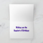 Janvier Anniversaire Carte Hérisson (Intérieur)