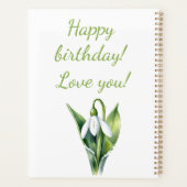 Janvier cadeau de fleur White fleur de neige (Dos)