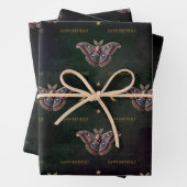 Janvier Garnet Moth Joyeux Anniversaire Papier (En situation)