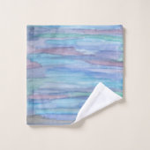 Janvier Matin Bleu Abstrait (Gant de toilette)