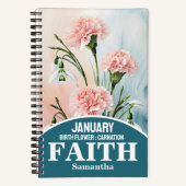 Janvier Mois de naissance Fleur Christian Journal (Recto)