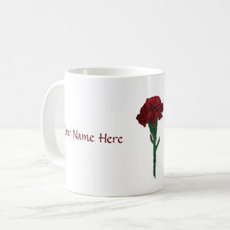 Janvier : Tasse personnalisée par oeillet de