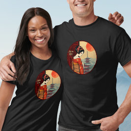 Japan 日本 maiko geisha pagoda zon t-shirt