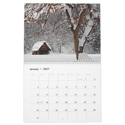 Japan 2009 kalender (Jan 2027)