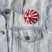 Japan 2011 ...in Memory Ronde Button 5,7 Cm (In situ)