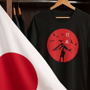 Japan 2026 Samurai Voetbal Grafische T-shirt