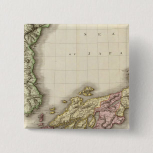 Japan 9 vierkante button 5,1 cm