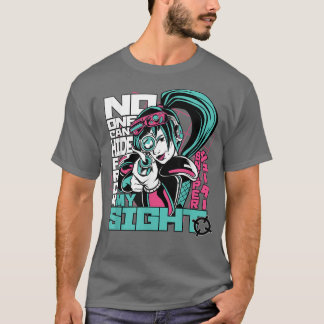 Japan Anime Girl Fighter Warrior Video Console Gam T-shirt
