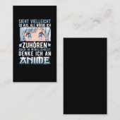 Japan Anime Mädchen Otaku Visitekaartje (Voorkant / Achterkant)