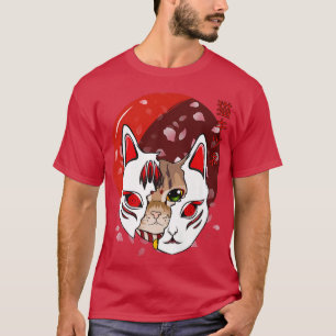 Japan Anime Mask Style Samurai Oni Monster (2) T-shirt