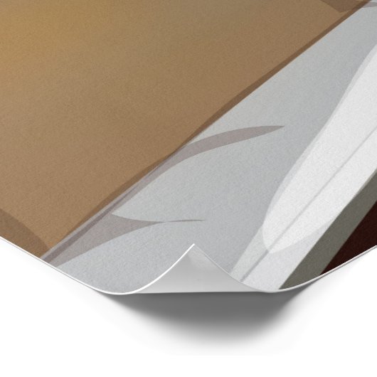 Japan Bullet Train-reisposter Poster (Hoek)