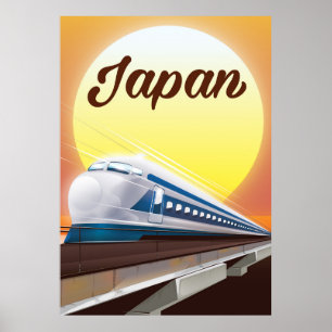 Japan Bullet Train-reisposter Poster