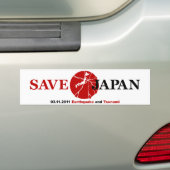 Japan-Bumpersticker opslaan Bumpersticker (Op auto)