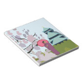 Japan Cherry Blossom Geisha Kimono Notitieblok (Schuin)