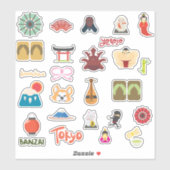 Japan Cultuur Iconen Sticker Blad (Vel)